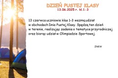 Slajd10 informacja o obchodach Dnia Pustej  Klasy