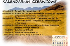 Slajd2 harmonogram wydarzeń w czerwcu